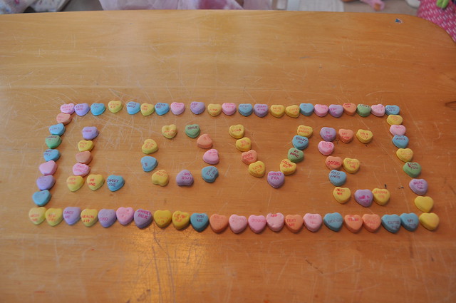 SOOC candy hearts LOVE