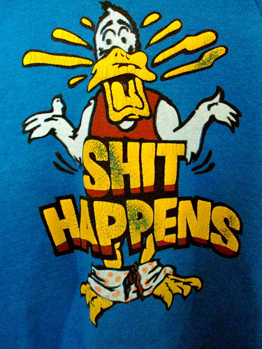 "Shit Happens" Sweatshirt (detail)