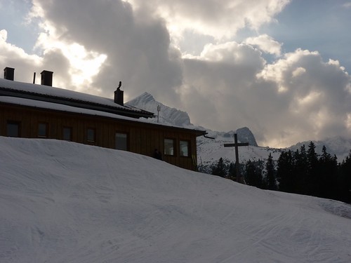 Kreuzalm und Alpspitze - Ski-WM, Tag 7, oben zum Skifahren