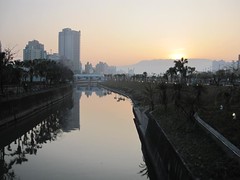 Sunset Over Love River (Viewed From Ziyou Bridge)