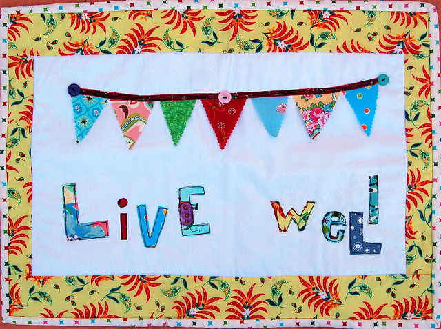 live well wall hanging