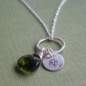 "Luck" Hand Stamped Necklace