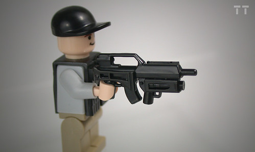 Black G36 Assault Rifle for LEGO army military brick minifigures 