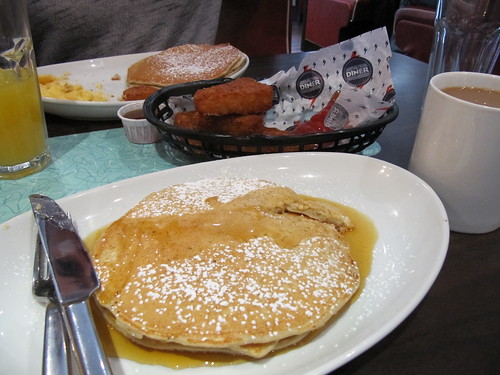 pancakes at the diner