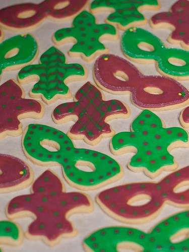 Mardi Gras cookies