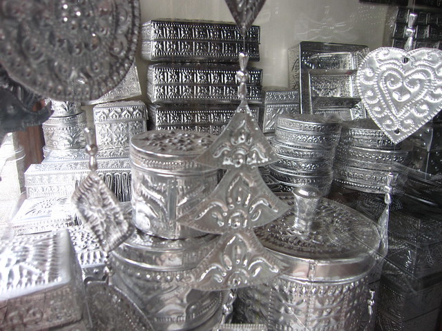 Hammered tin containers, Ubud