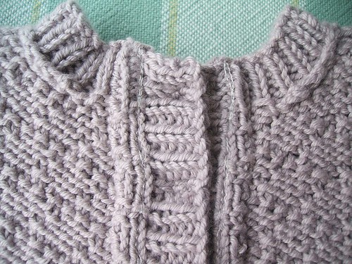 Sweater with set in sleeves