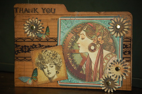 Graphic 45 thank you card