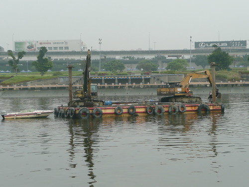 Barge in the River