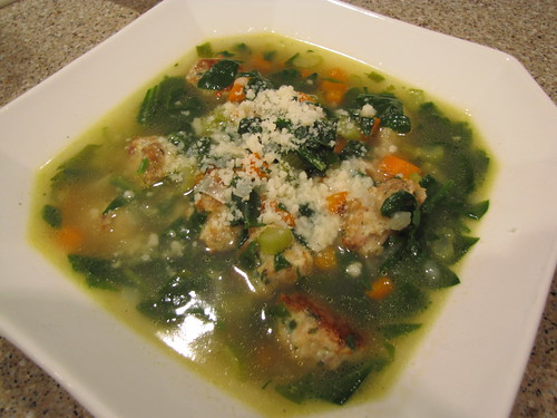 Italian Wedding Soup A perfect marriage of meatballs broth and green 