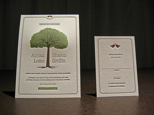 The RSVP card is simple and understated the perfect match to the invite