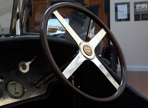 Bugatti Type 23'Brescia' steering wheel detail c1926