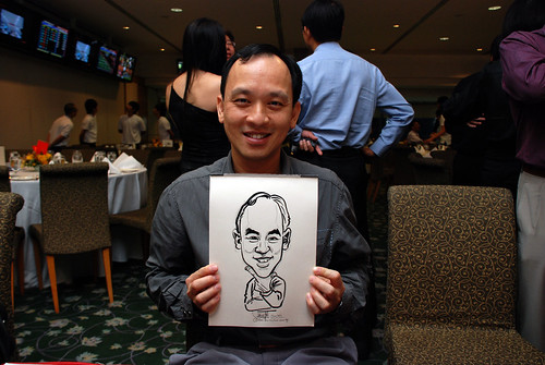 caricature live sketching for Thorn Business Associates Appreciate Night 2011 - 12