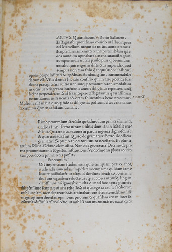 Manuscript correction in Quintilianus, Marcus Fabius: Institutiones oratoriae