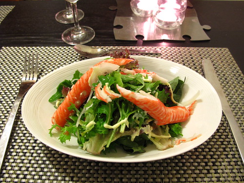 Crab & green salad 