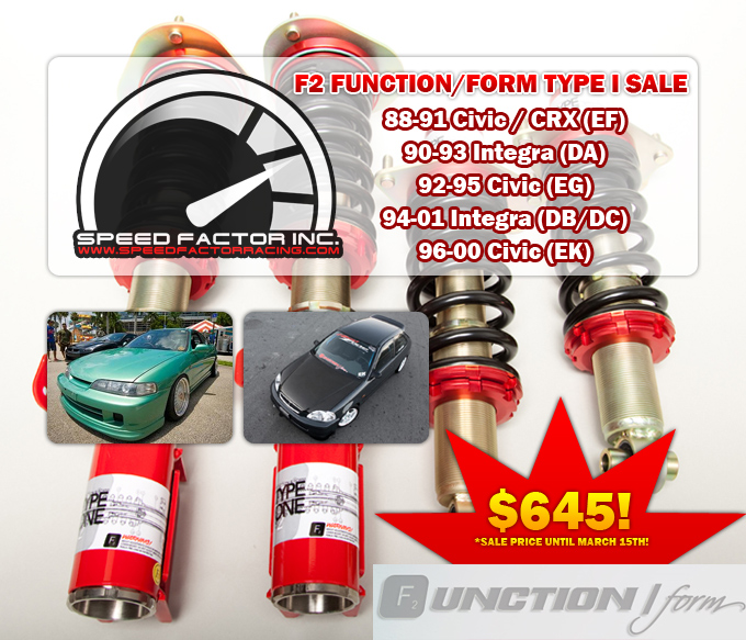 F2 Function Form Coilovers