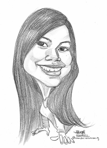 lady caricature in pencil 20022011