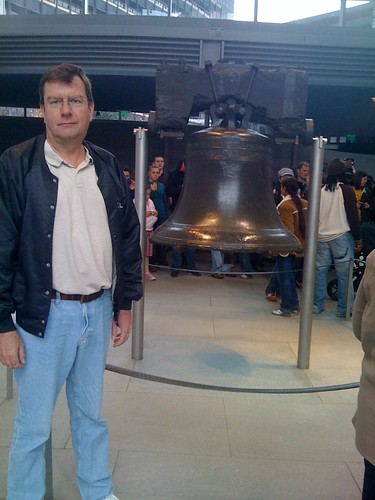 Noel F. Williams visiting the Liberty Bell in Philadelphia