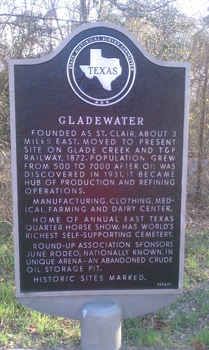 Gladewater, Texas Historical Marker by fables98