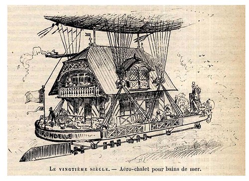 005-Chalet aereo para baños de mar-Le Vingtième Siècle 1883- Albert Robida