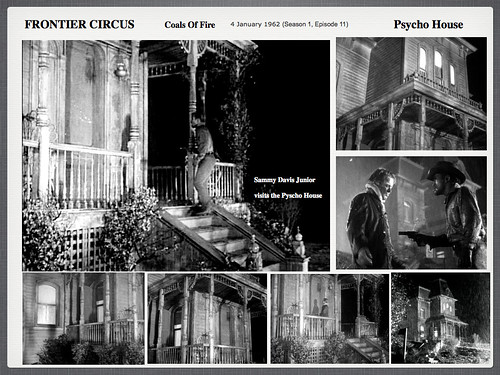 Frontier Circus TV Series Psycho House Seen on the TV Screen