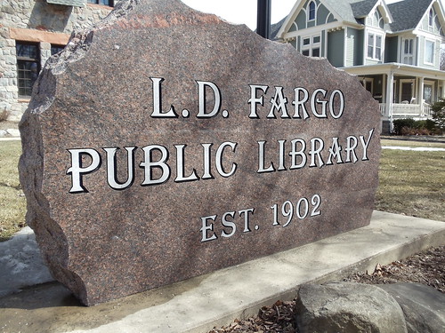 Library's Front Sign