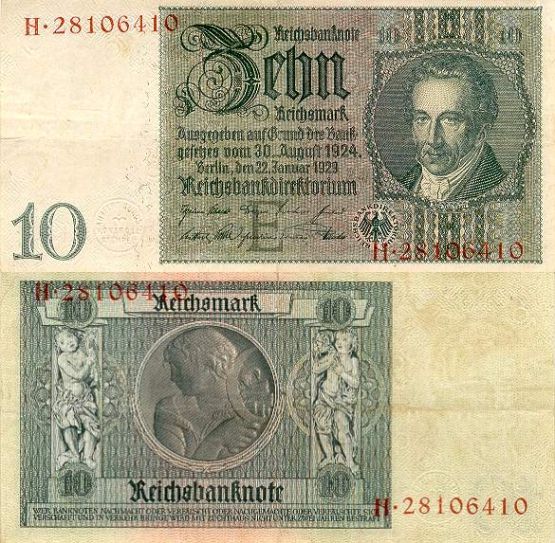 10 Ríšskych mariek Nemecko 1929, P180