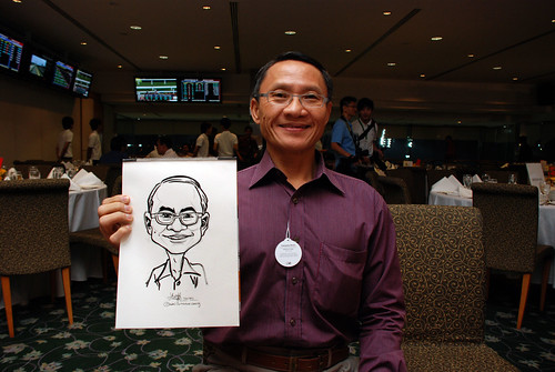 caricature live sketching for Thorn Business Associates Appreciate Night 2011 - 13