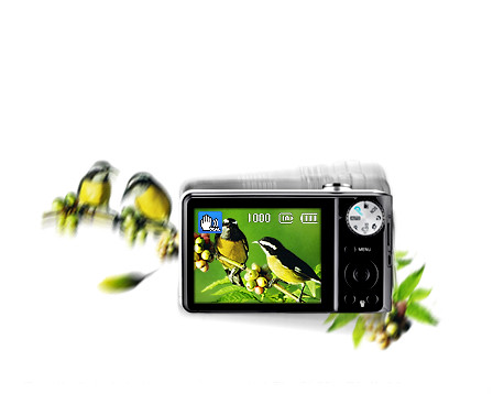 Samsung-Camera-Digital-PL100-124-Megapixels-Duplo-LCD-LCD-Frontal-4-GB-Capa-Estabilização Digital de Imagem