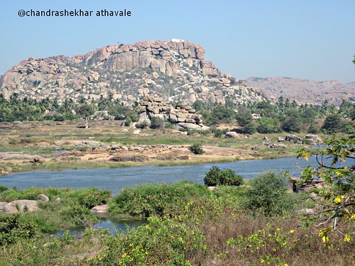 Tungbhadra with Anjaneya hill