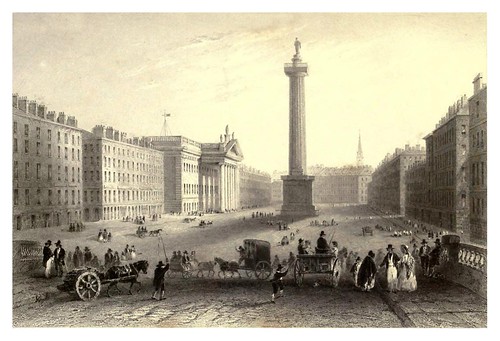 023-Calle Sackeville-Dublin-The scenery and antiquities of Ireland -Vol II-1842-W. H. Bartlett