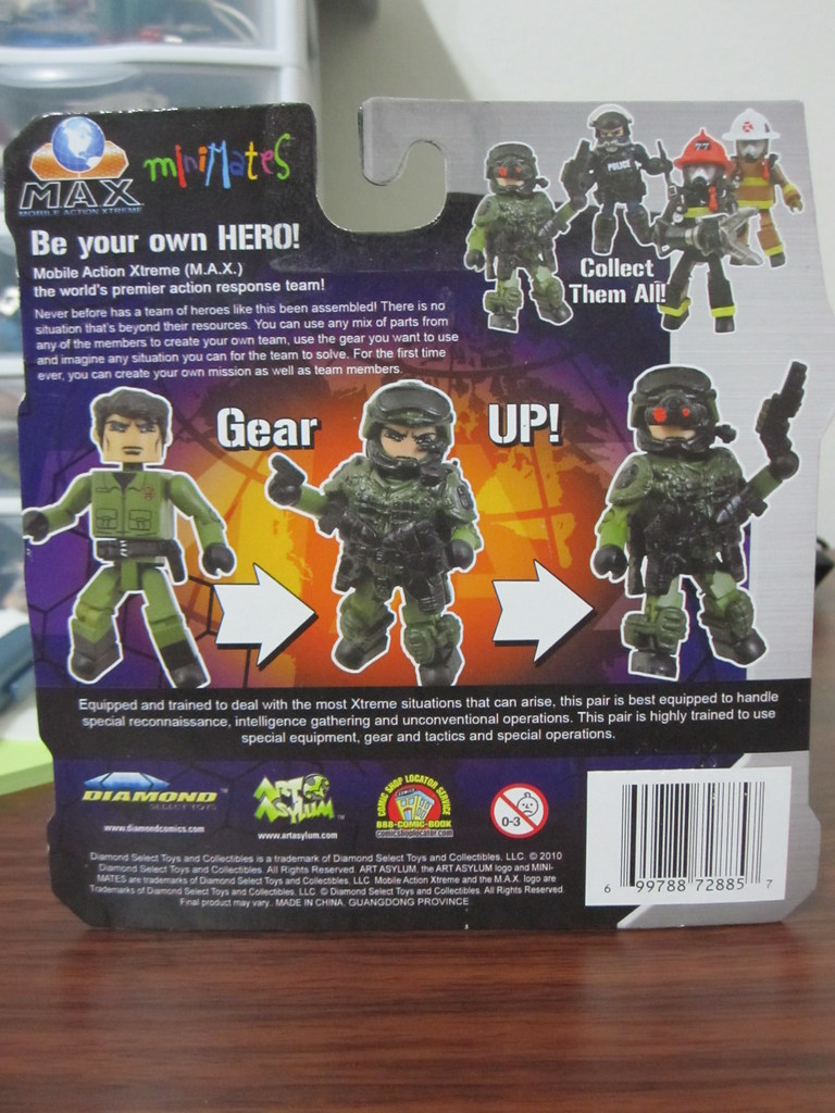 MAX Minimates Elite Heroes Box Set Law Enforcement, Special Ops, Fire Chief 