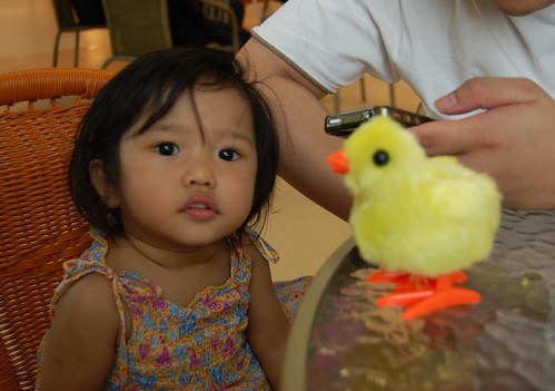 euna with jumping chick