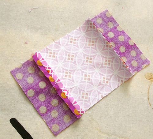 Altered Four Square Quilt Block Tutorial: Pressing the Sewn Middle Pair