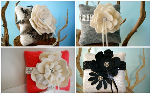 Beautiful unique these ring bearer pillows by Tallulah G can be 