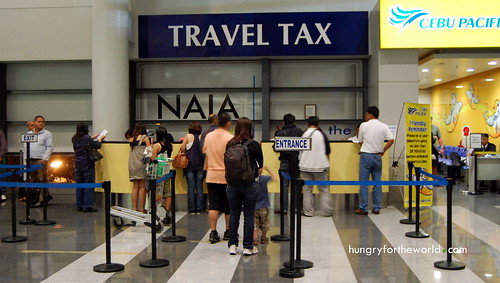 Travel tax Counter at NAIA 3