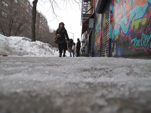 Icy sidewalks
