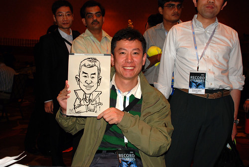Caricature live sketching for EMC APJ Salers Kick Off 2011 - 15