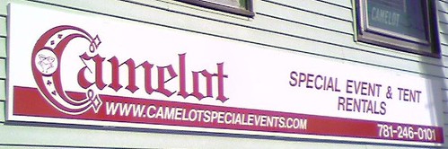 Camelot Building Sign