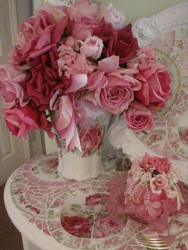pink rose flower arrangements. Made this pink rose flower