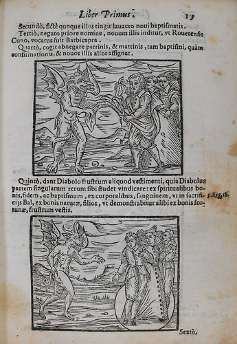 Page 15 of Compendium maleficarum, with text and woodcut illustrations