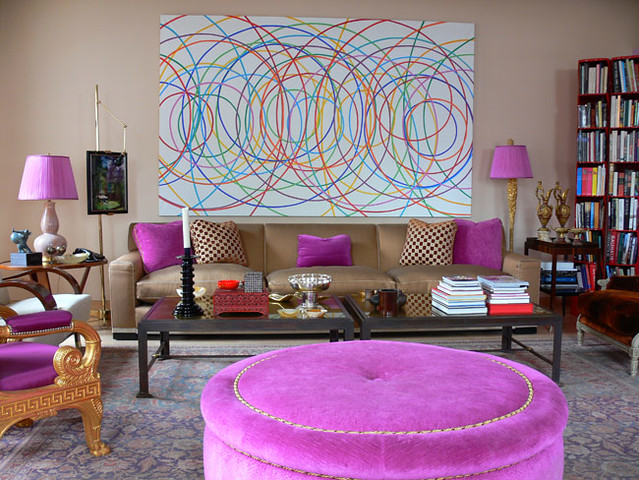 jamie drake's lavender living room