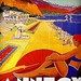 Old poster -Annecy plage