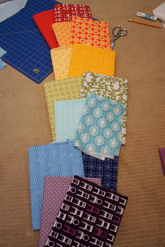 My quilt along fabrics