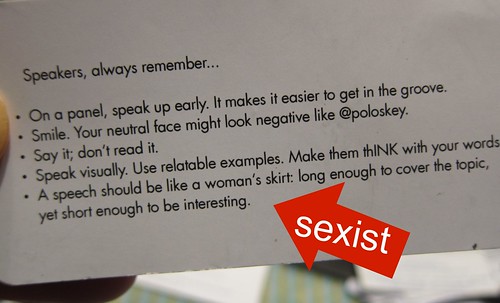 sexist  marketing material at SXSW - Ink Public Relations