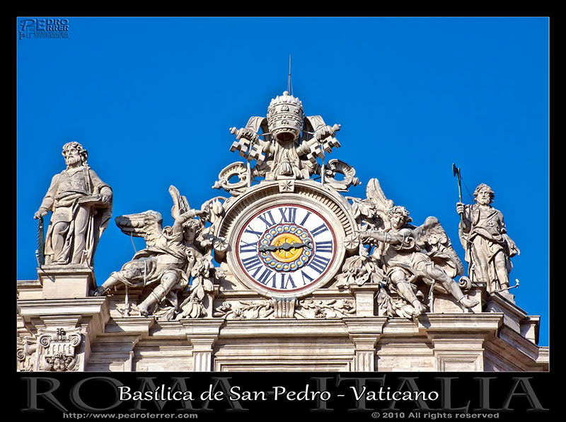 Roma - Basílica de San Pedro - Reloj