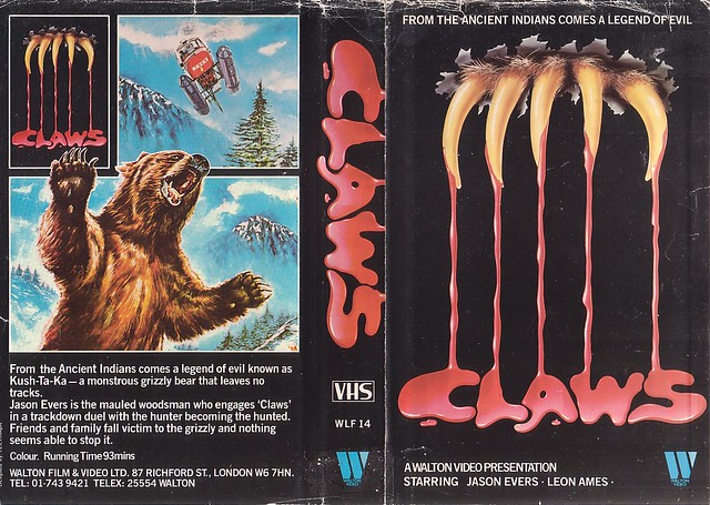 Claws (VHS Box Art)