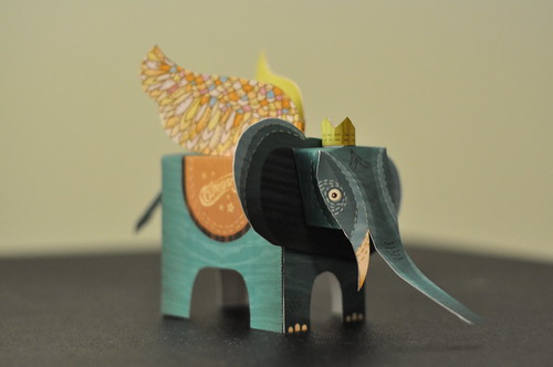 grey elephant cutout