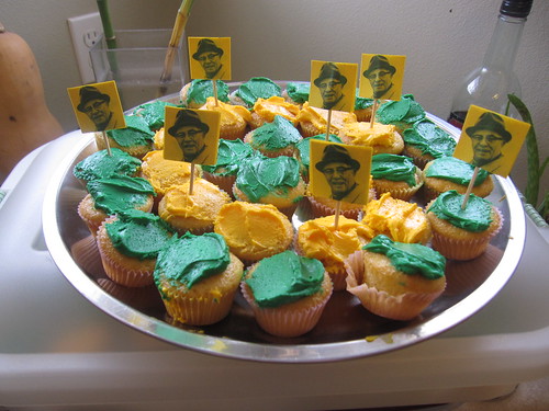 Super Bowl Packer Cupcakes 