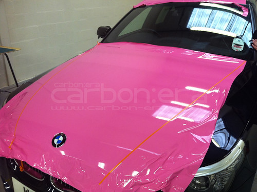 BMW 5Series CARBONERA Hot Pink Bonnet CARBONERA Tags
